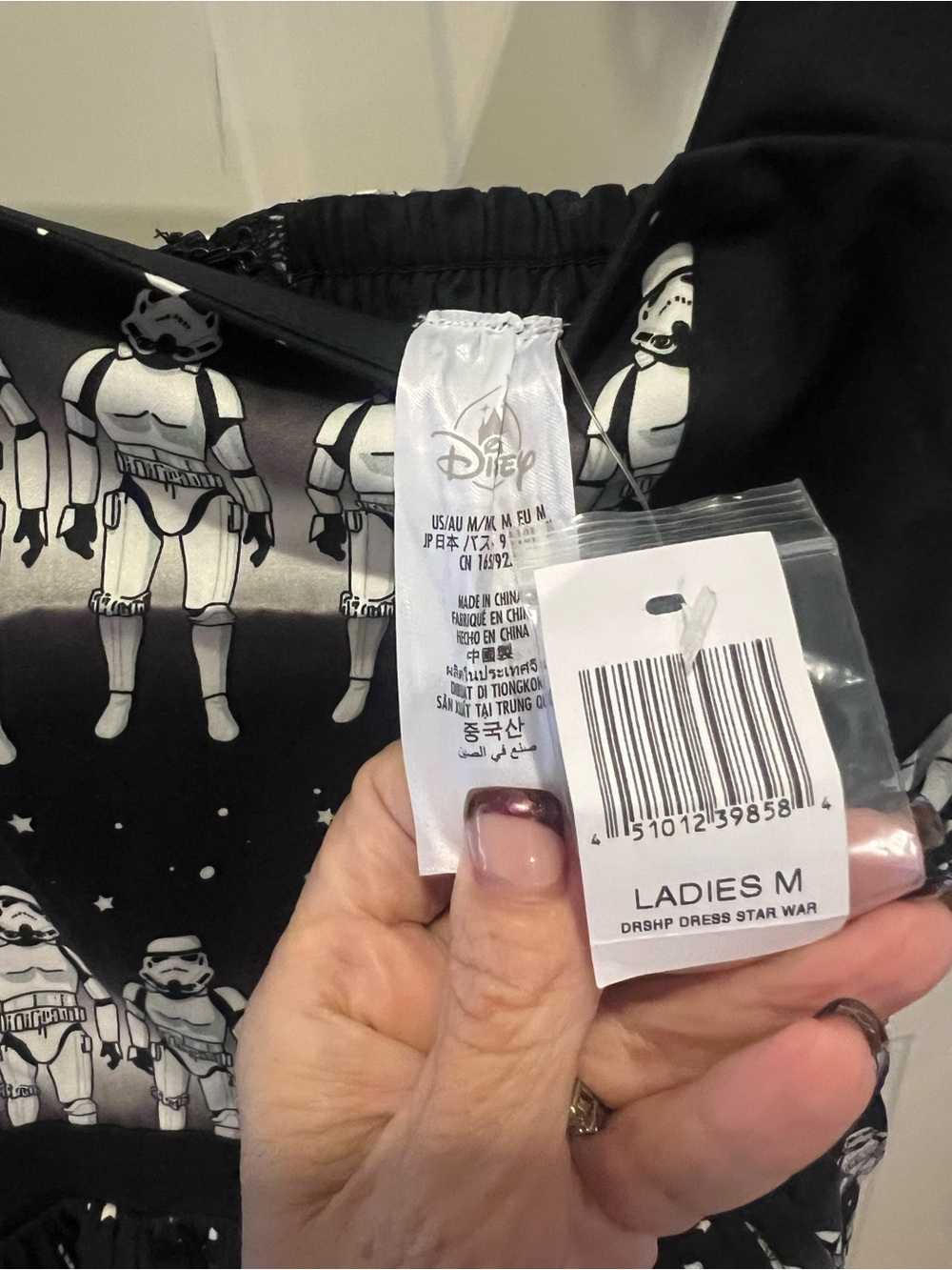 Disney Star Wars Stormtrooper Skater Dress — Black & White